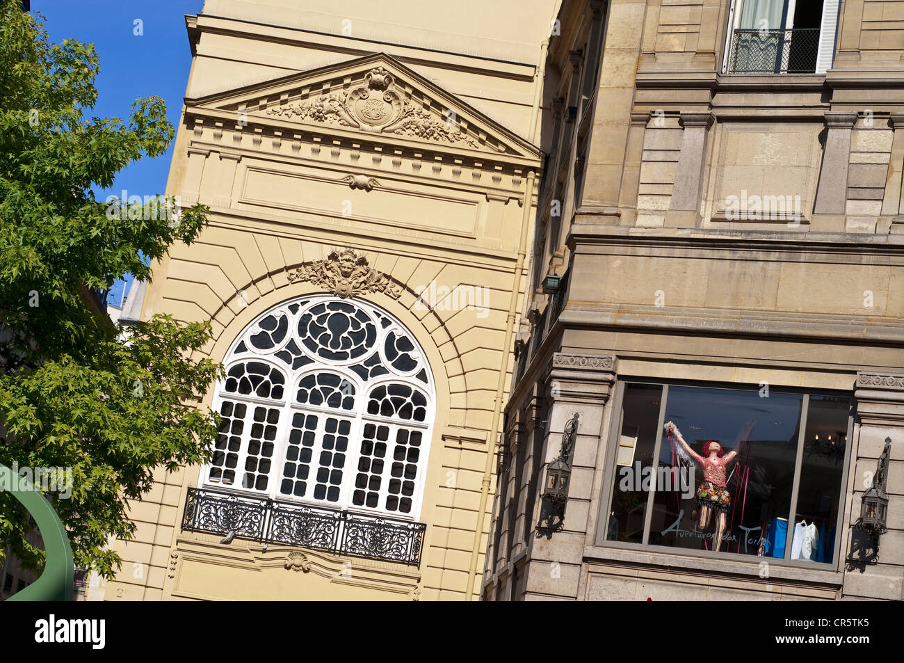 France, Paris, Montorgueil Saint Denis District, show window Stock Photo