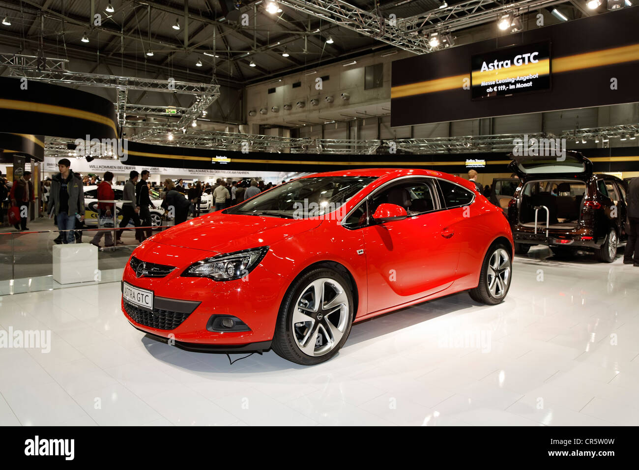 Opel Astra GTC on display at the Vienna Auto Show 2012, car show, Vienna, Austria, Europe Stock Photo