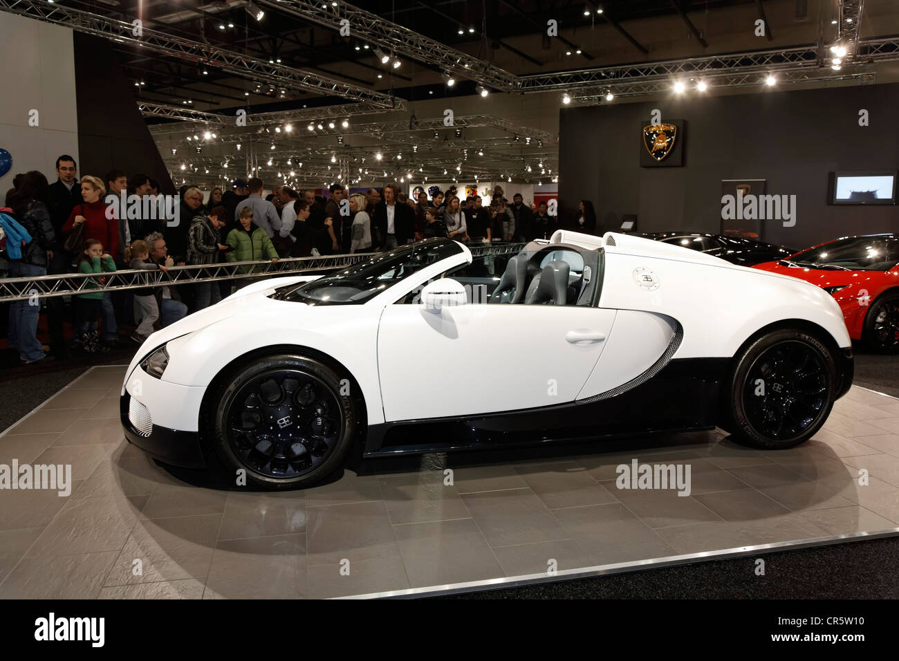 Bugatti Veyron Grand Sport on display at the Vienna Auto Show 2012, car show, Vienna, Austria, Europe Stock Photo