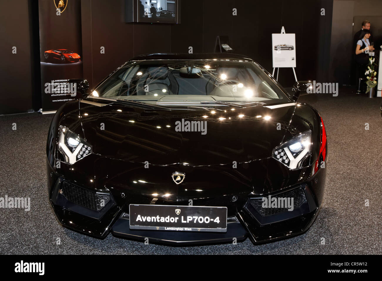 Lamborghini Aventador LP 700-4 on display at the Vienna Auto Show 2012, car  show, Vienna, Austria, Europe Stock Photo - Alamy