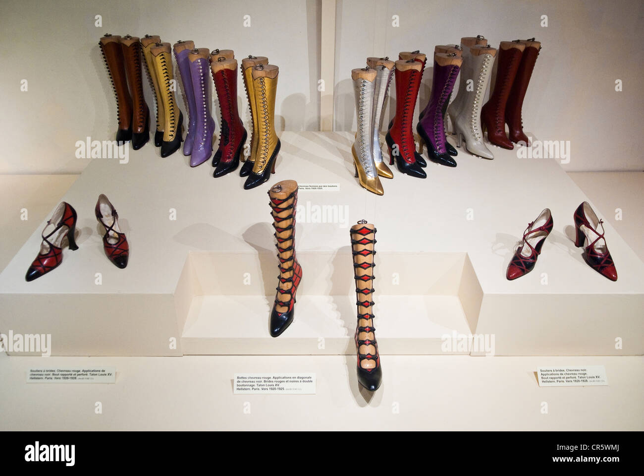 France, Drome, Romans sur Isere, inside the Musee International de Chaussure (International Museum of shoes), compulsory mention Stock Photo
