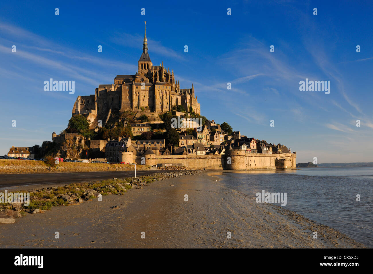 France, Manche, Mont Saint Michel, UNESCO World Heritage Stock Photo