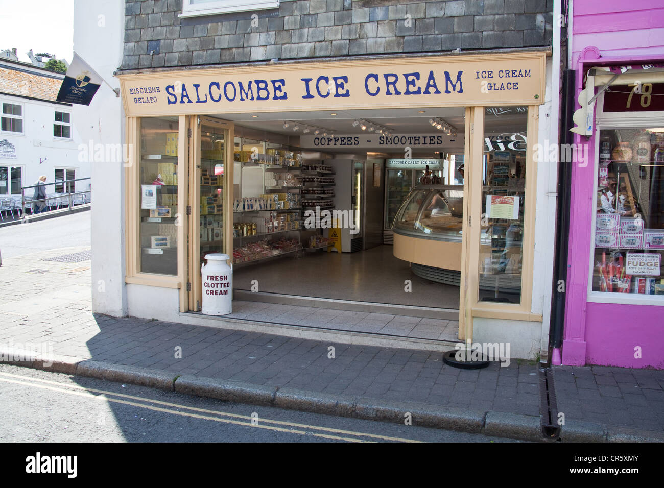 Ice Cream shop, , Devon, England, United Kingdom Stock Photo