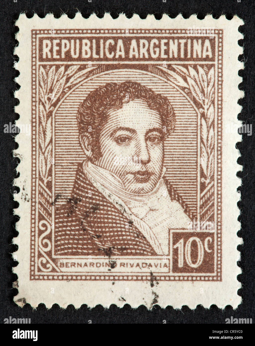 Argentine postage stamp Stock Photo