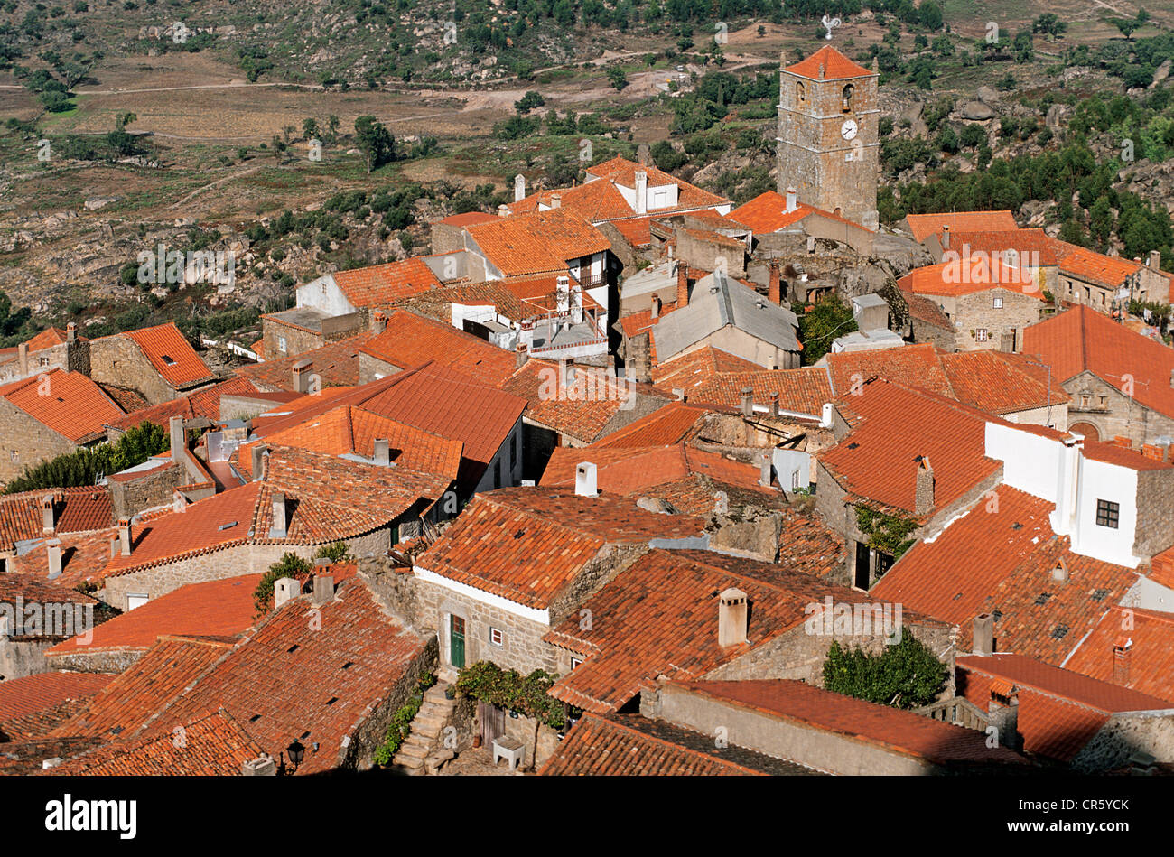 Portugal, Santarem District, Idanha-a-Nova, Monsanto Stock Photo