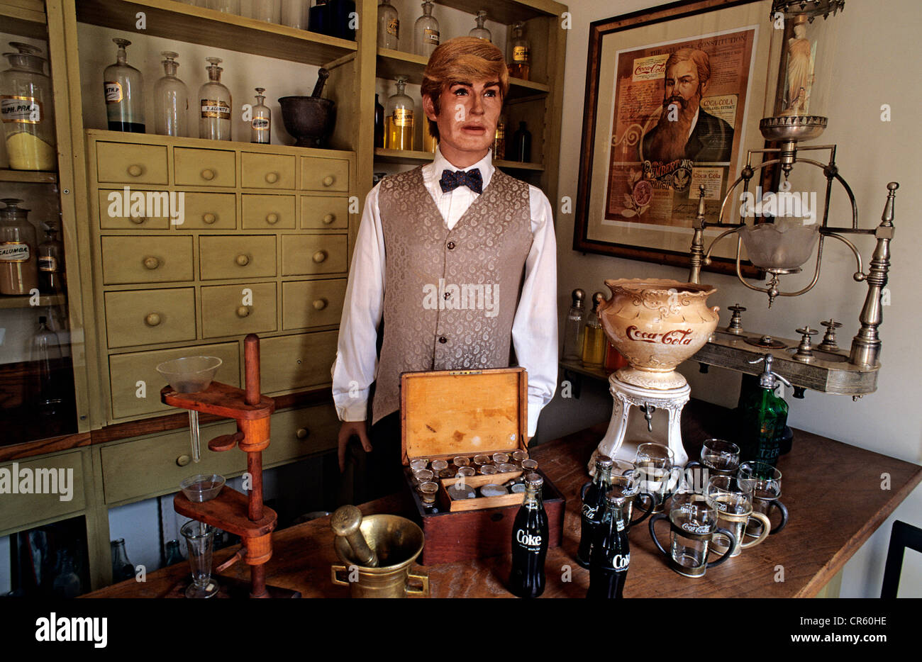 United States, Columbus, house of Dr Pemberton who invented