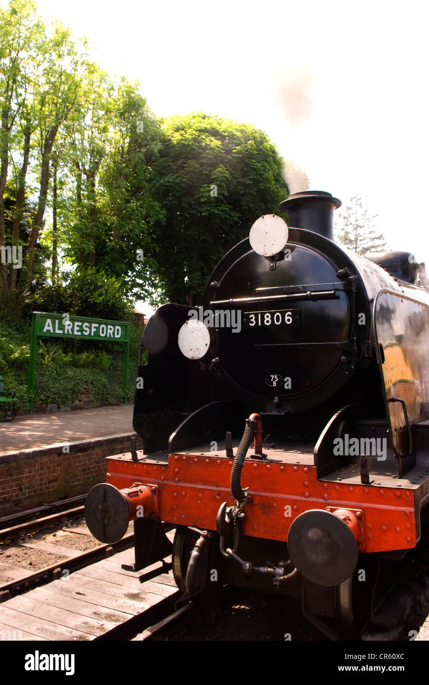 Steam train, Watercress Line, Alresford, Hampshire, UK Stock Photo Alamy