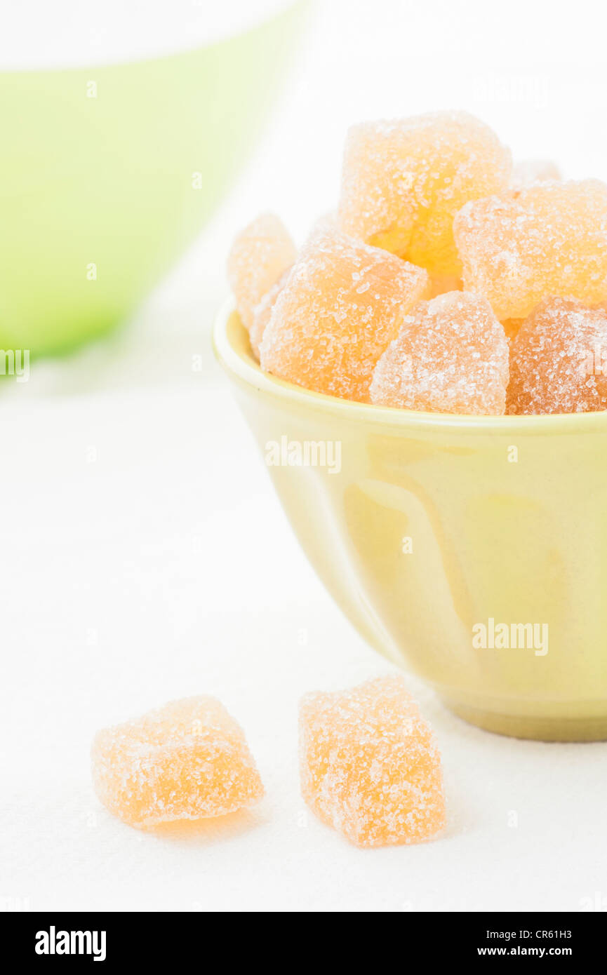 Dried ginger coated with sugar Stock Photo Alamy