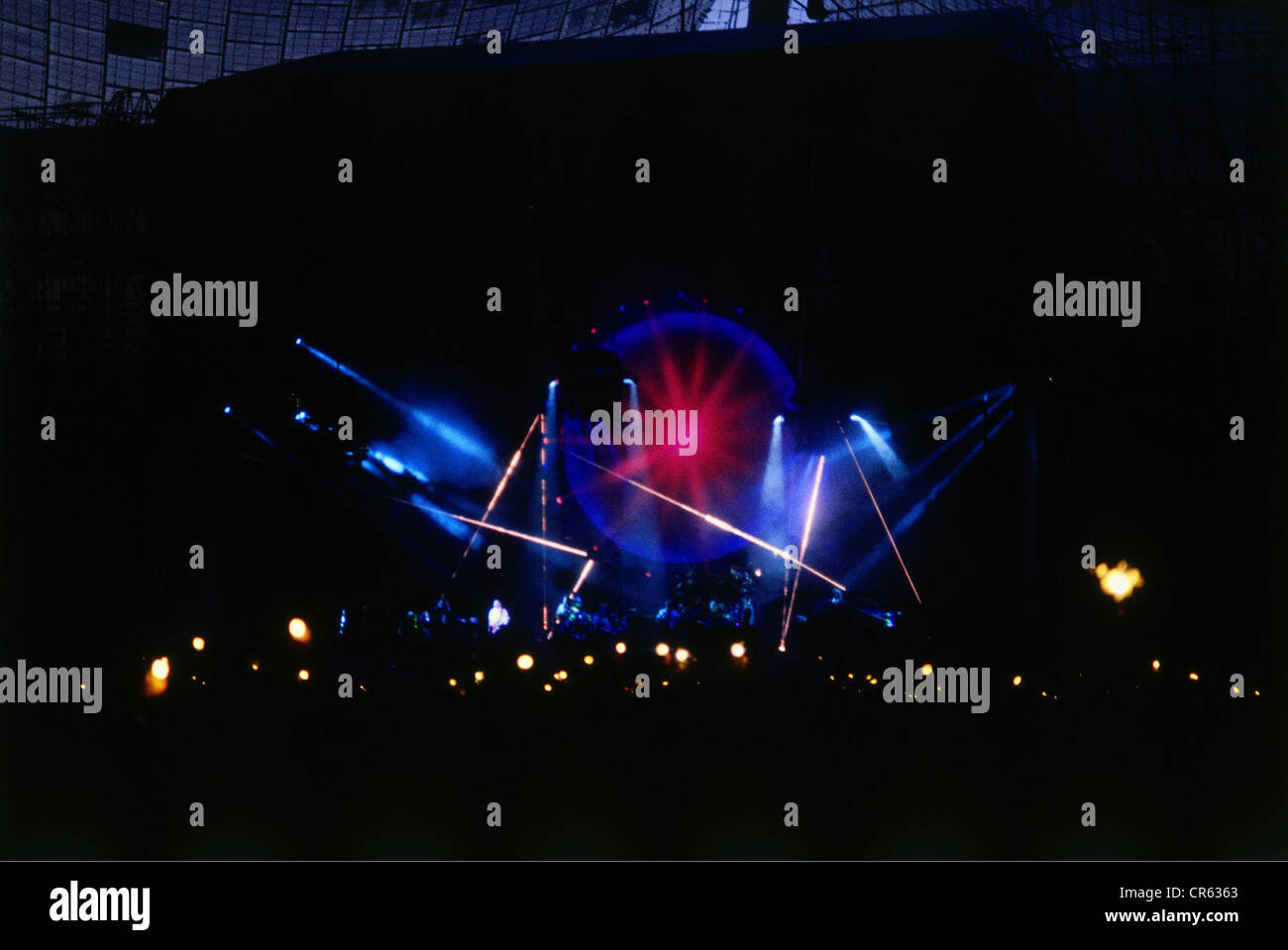 Pink Floyd, British pop music band, founded 1965, concert at Olympic Stadium, Munich, Germany