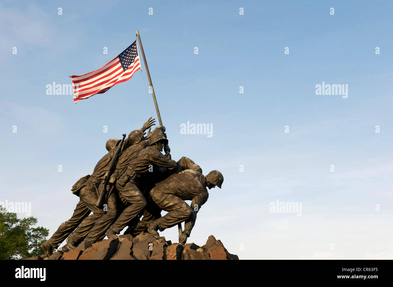 United States, Washington DC, United States Marine Corps War Memorial Stock Photo