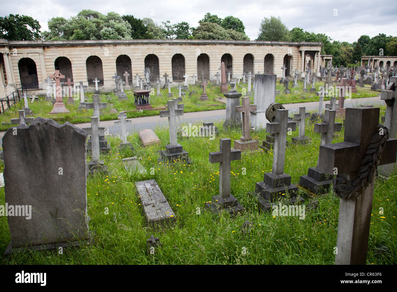 Brompton cemetery - London UK Stock Photo