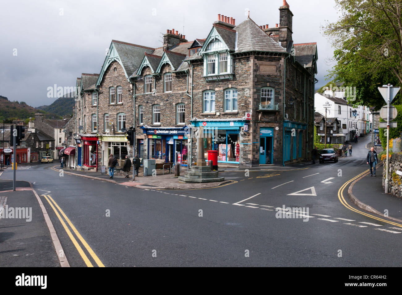 The small Lake District town of Ambleside. Stock Photo