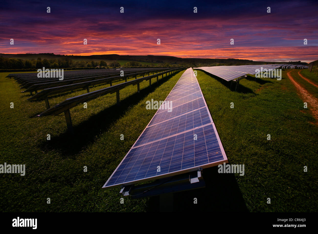 activism,alternative,energies,Energy Solar Farm Solar Panels Blackwater Newport Isle of Wight England Stock Photo