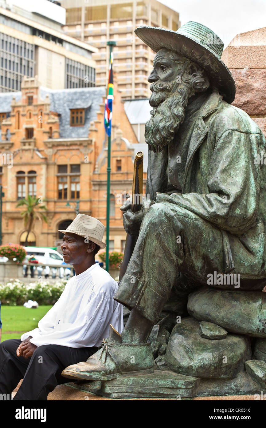 South Africa, Gauteng Province, Pretoria, Church Square, monument in honour of Paul Kruger, the