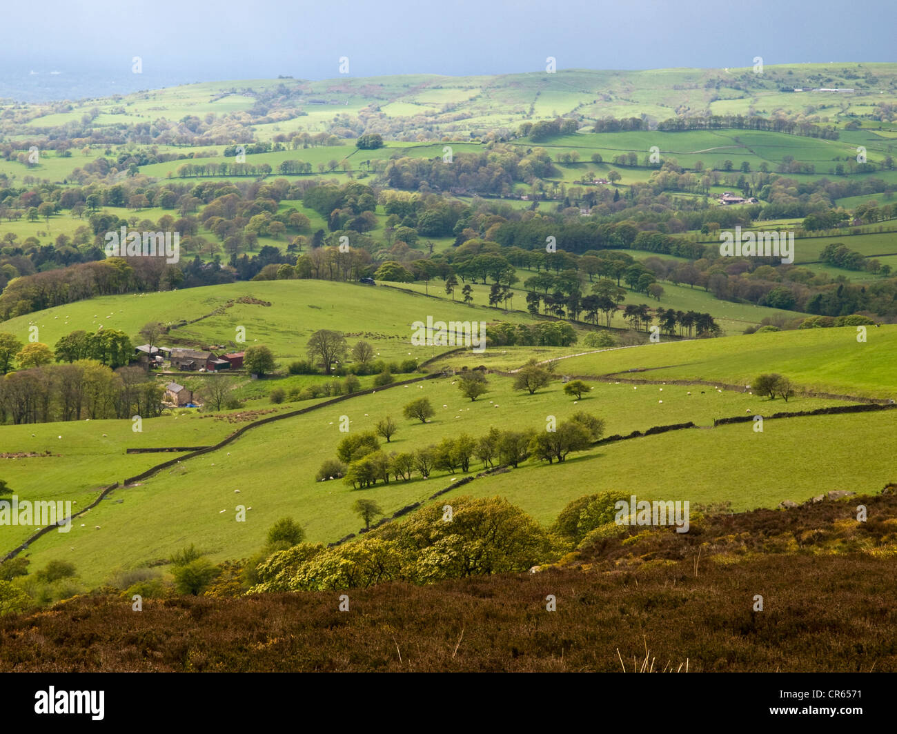 The Dane Valley in the Staffordshire Moorlands, Peak District Stock ...