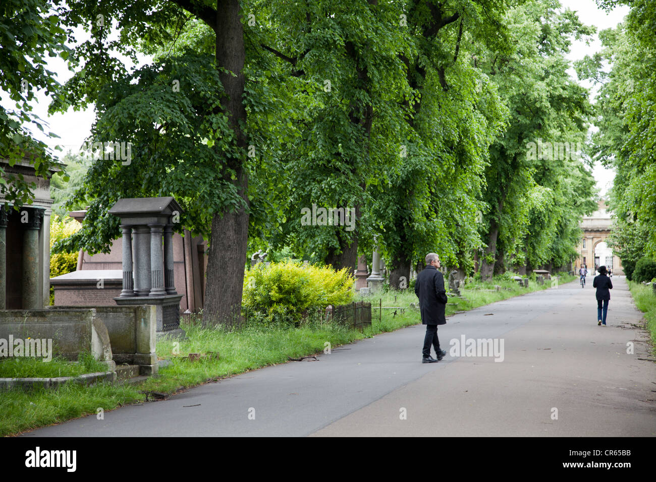Brompton cemetery - London UK Stock Photo