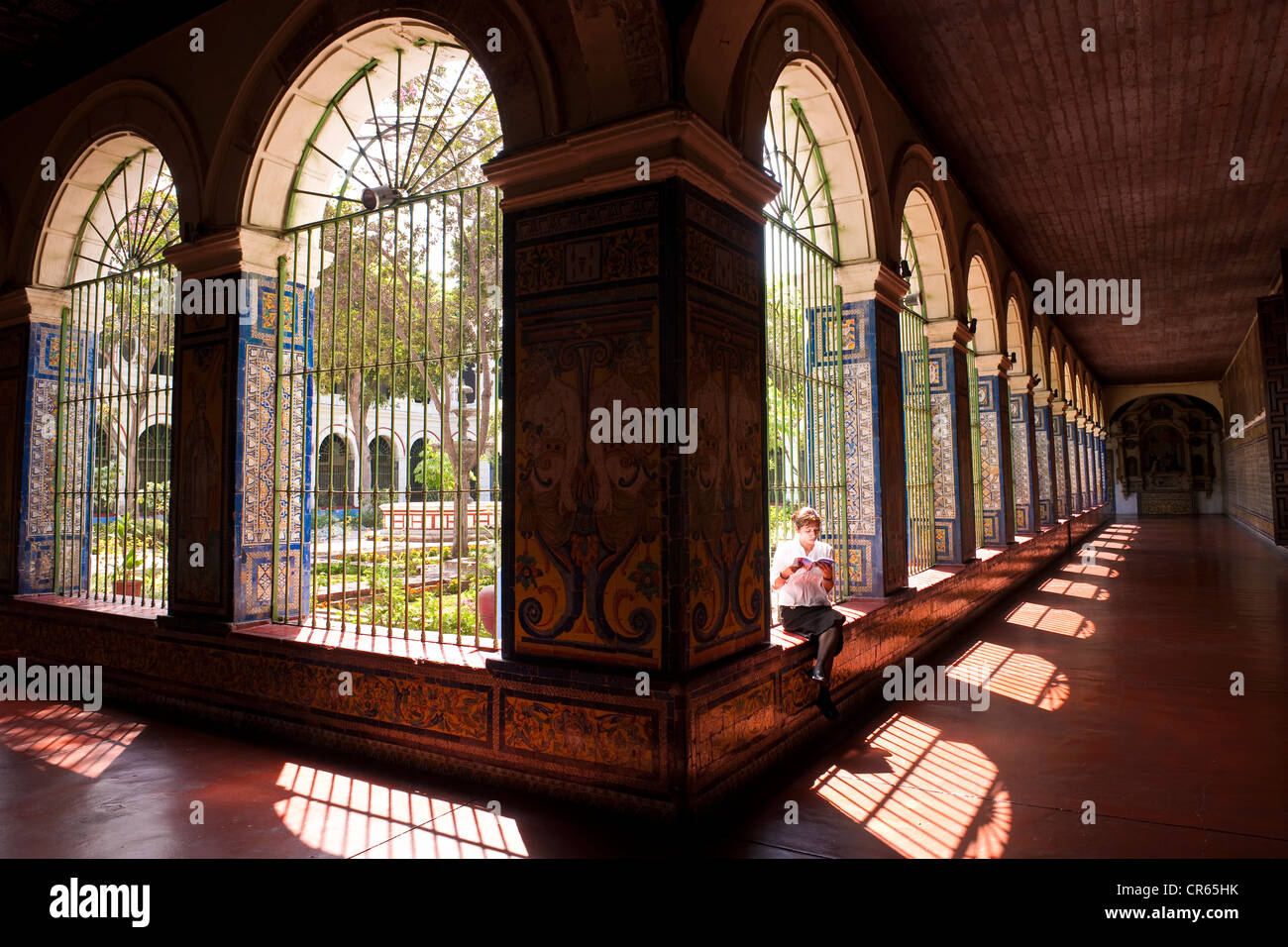 Santo domingo convent lima peru hi-res stock photograph…