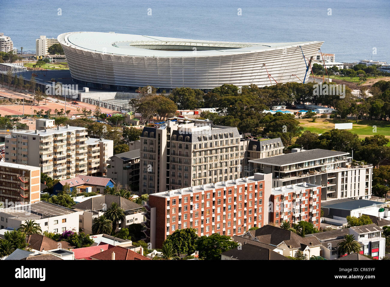 South Africa, Western Cape, Cape Town, Green Point stadium built for