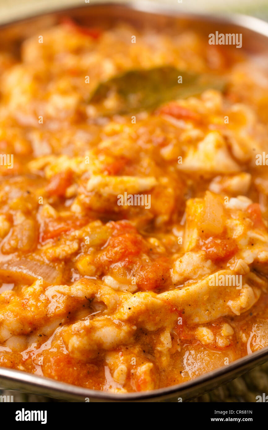 Bheja Fry, also called curried goat brains Stock Photo