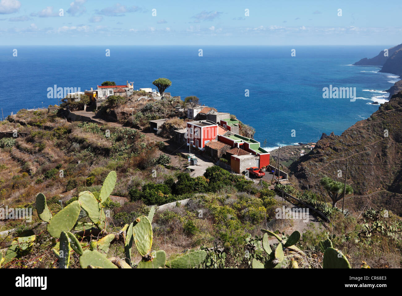 Spain, La Palma, View of El Tablado Stock Photo