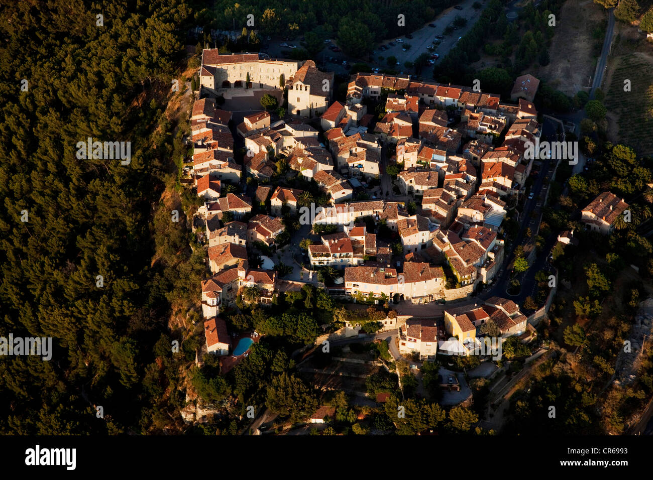 France, Var, Castellet (aerial view) Stock Photo