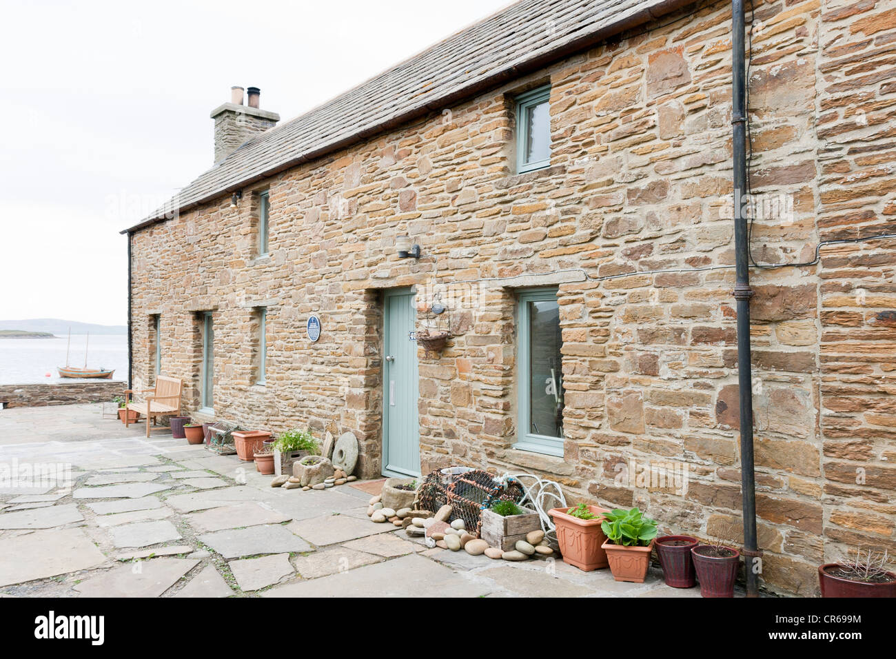A cottage in Stromness on the Orkney Isles Stock Photo
