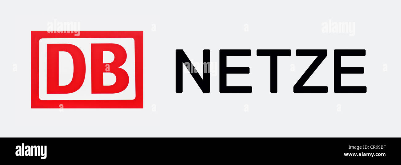 Logo, DB Netze, Deutsche Bahn AG, German Federal Railways Stock Photo