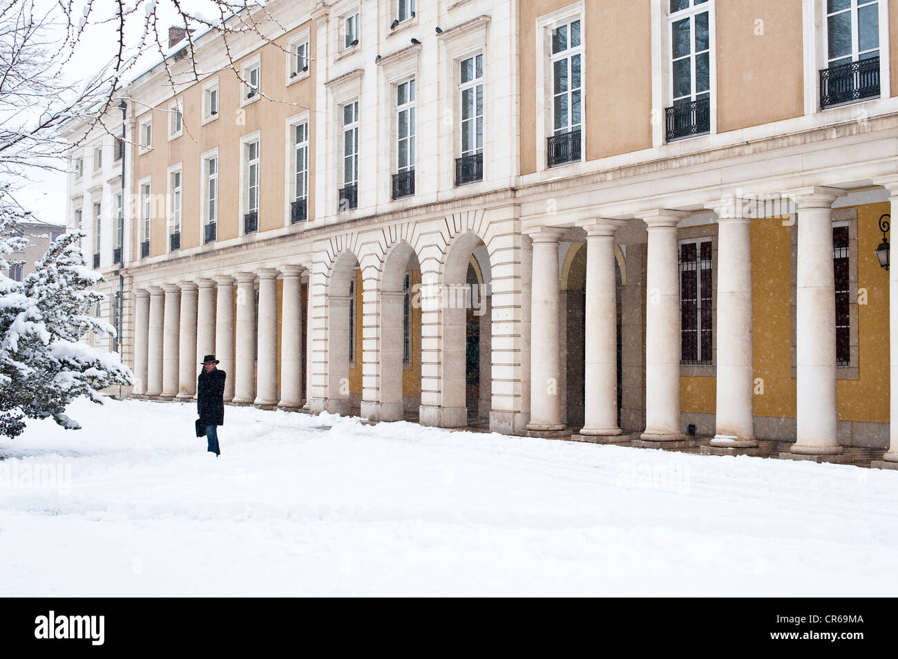 France, Isere, Grenoble in winter, Natural History Museum Stock Photo