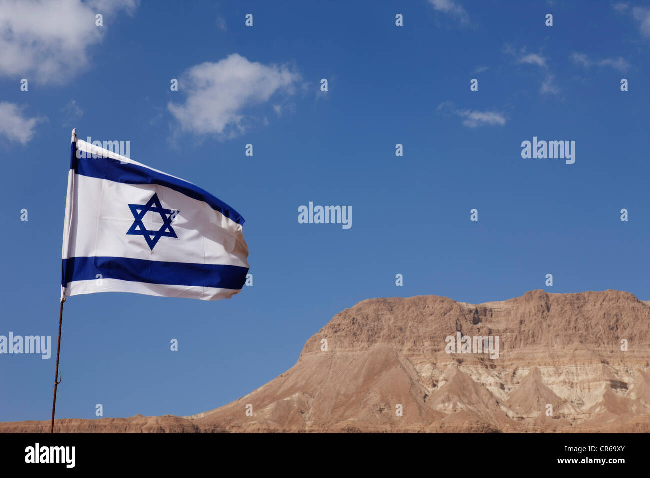 Israel, View of Israeli flag Stock Photo