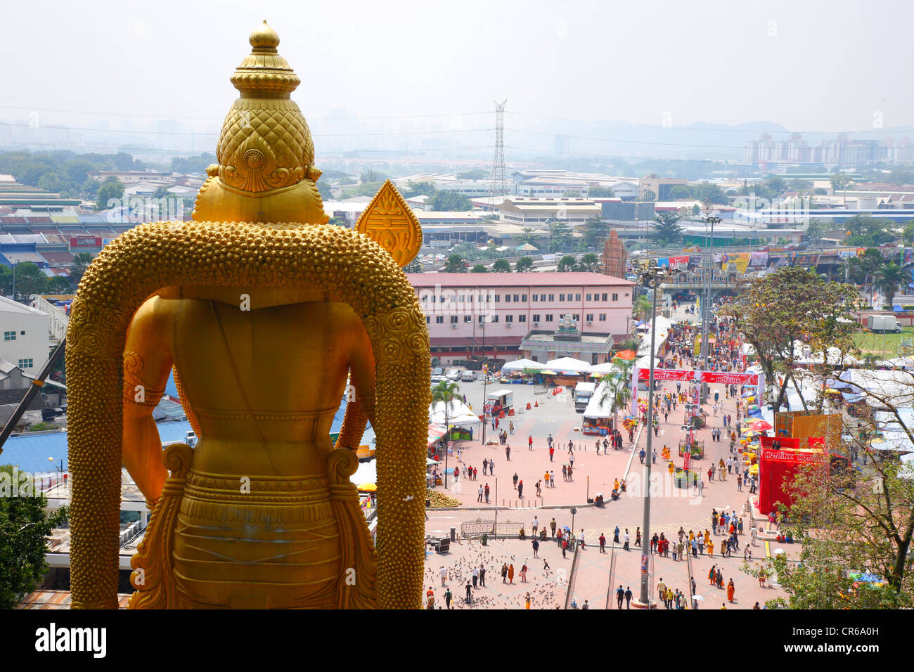 God Murgan, Hindu festival Thaipusam, Batu Caves limestone caves and temples, Kuala Lumpur, Malaysia, Southeast Asia, Asia Stock Photo