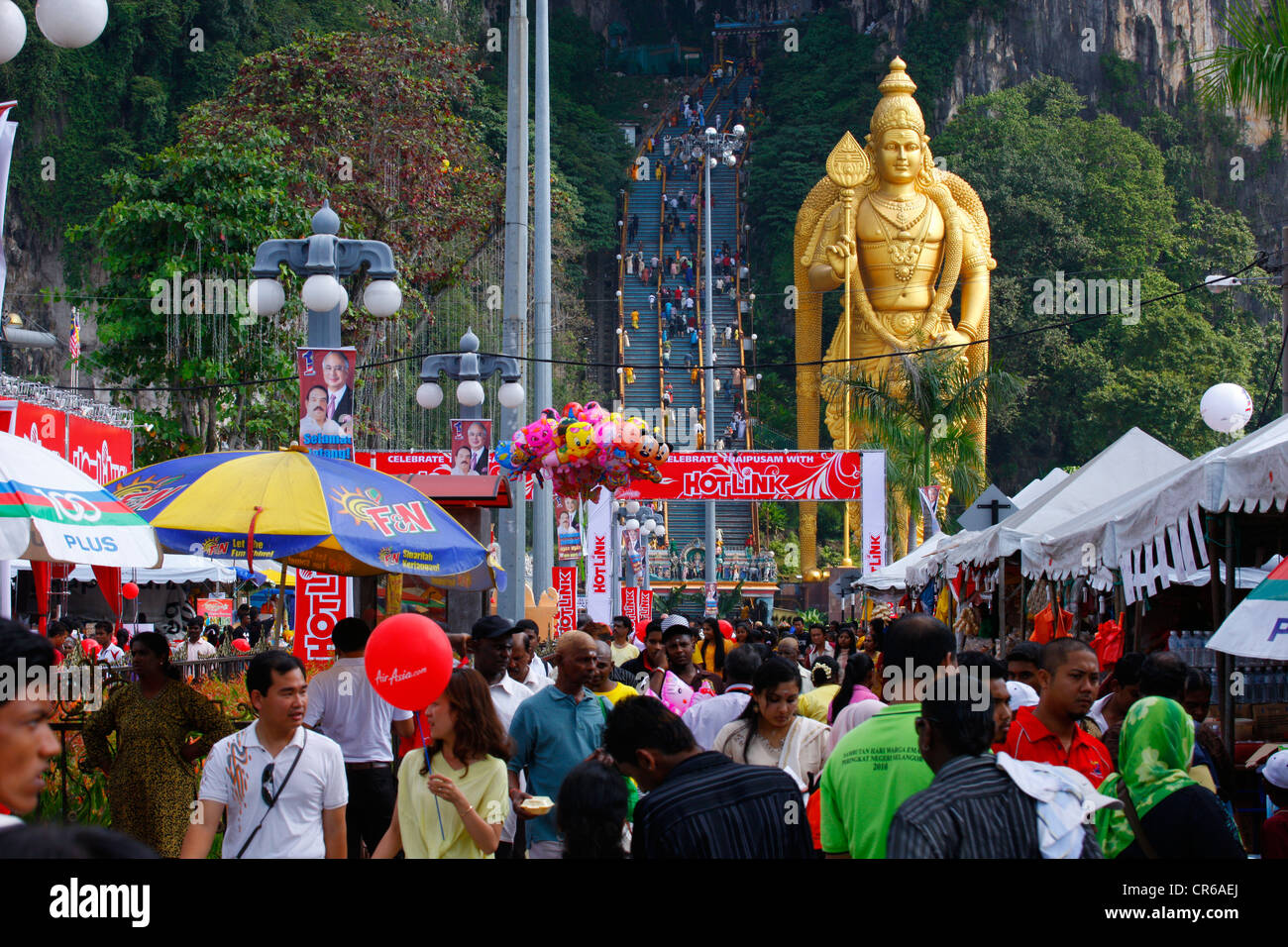Statue of the god Murugan, Hindu festival Thaipusam, Batu Caves