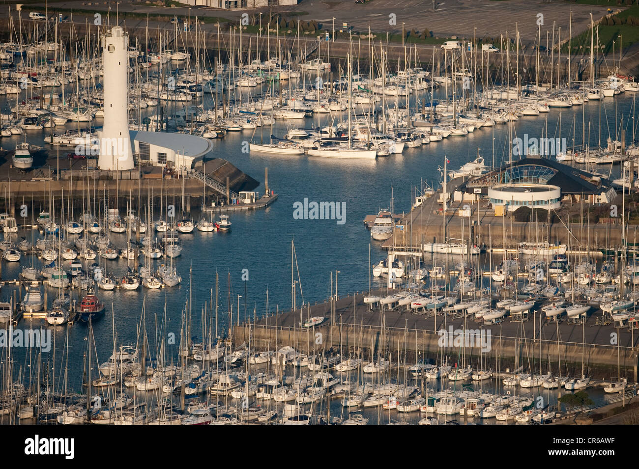 France, Morbihan, Arzon, Gulf of Morbihan, Crouesty harbour Stock Photo