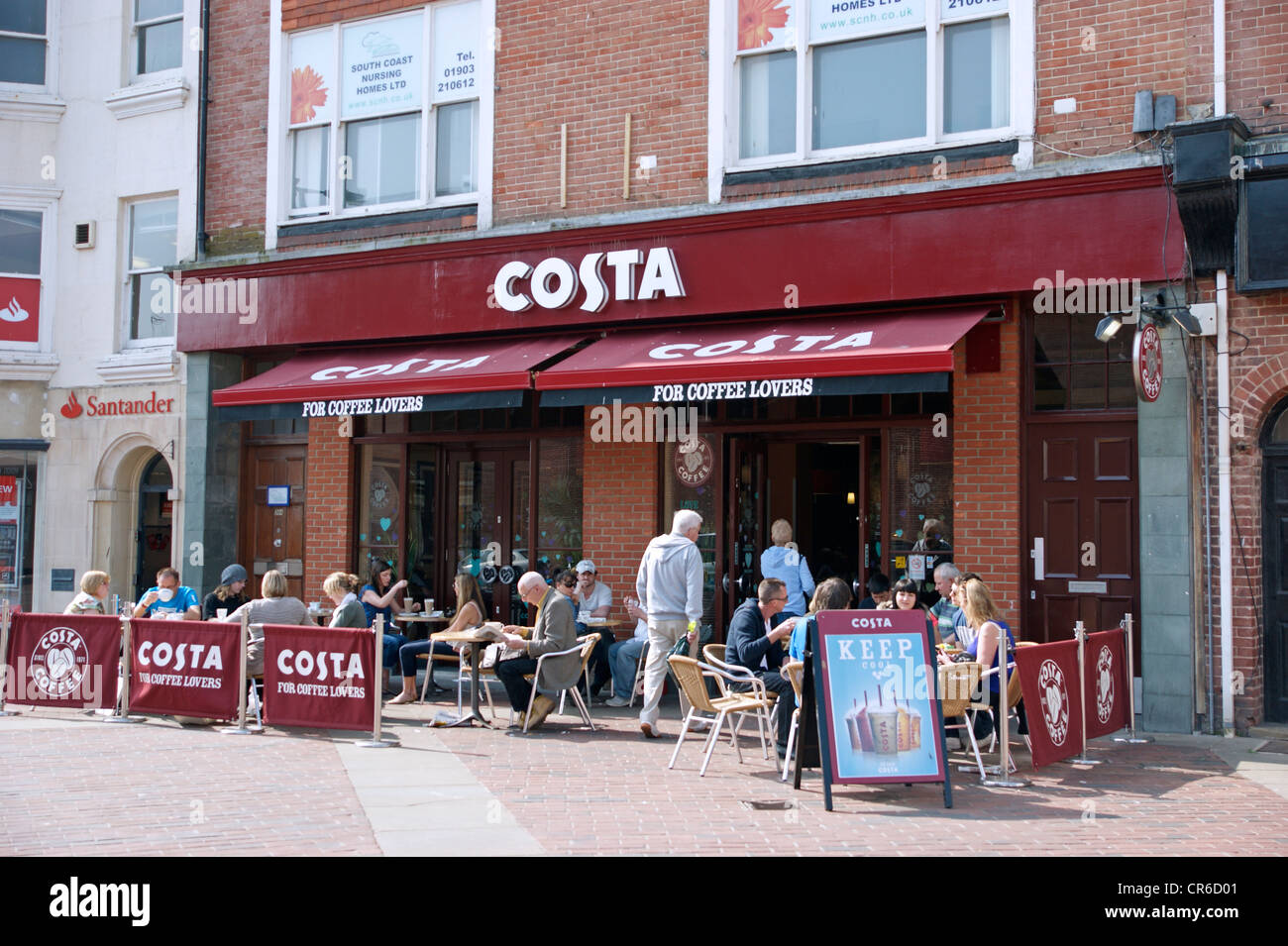 Costa Coffee shop retailers Worthing West Sussex UK Stock Photo - Alamy