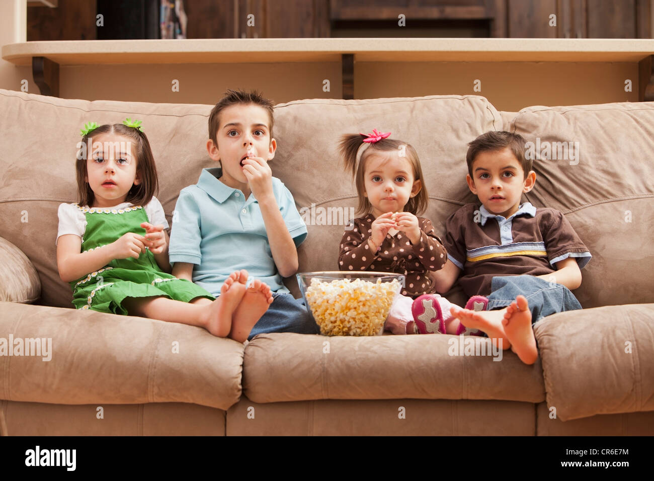 kids on couch
