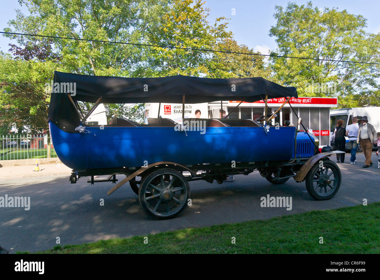 Classic cars at the Birkenhead Park Festival of Transport show 2011. Stock Photo