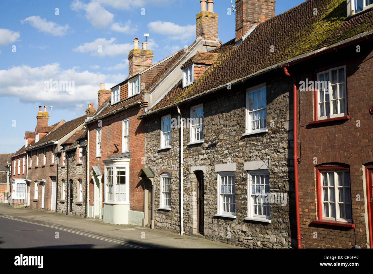 Beautiful terrace / terraced street / road of cottage / cottages