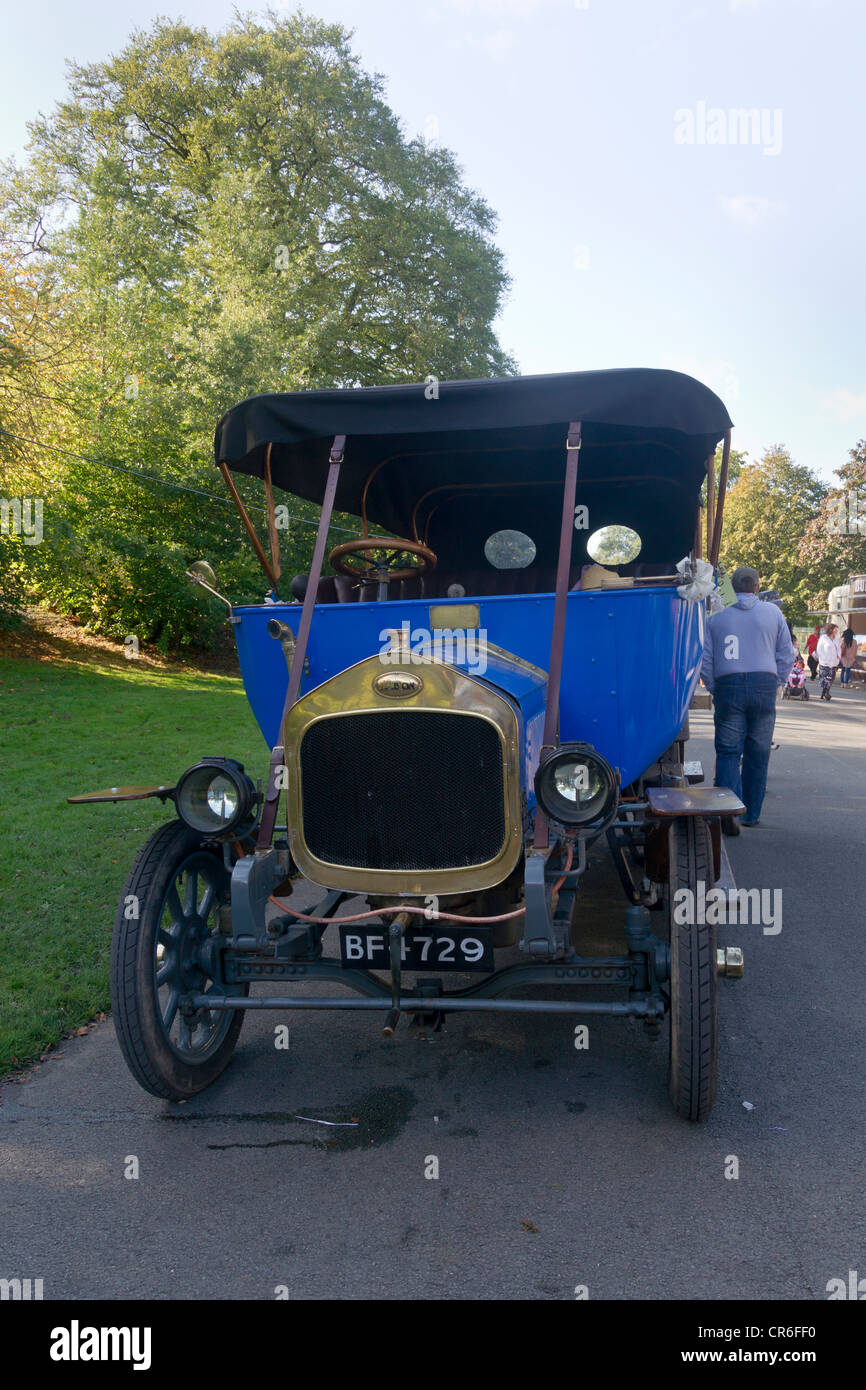 Classic cars at the Birkenhead Park Festival of Transport show 2011. Stock Photo