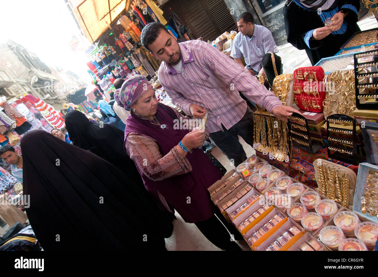 Khan El Khalili souq, Egypt Cairo Stock Photo