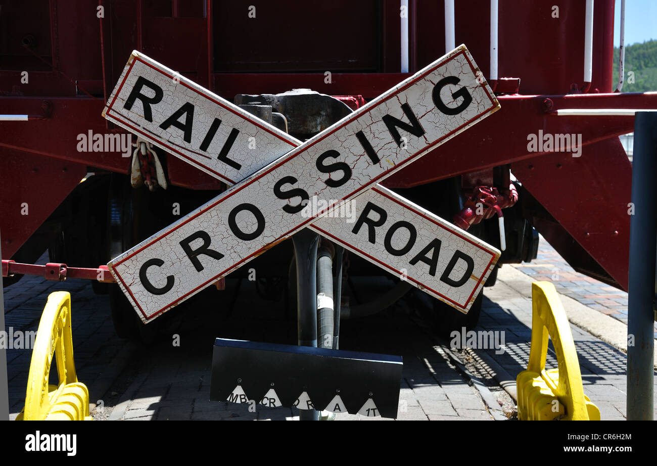 Old railroad signs Stock Photo - Alamy