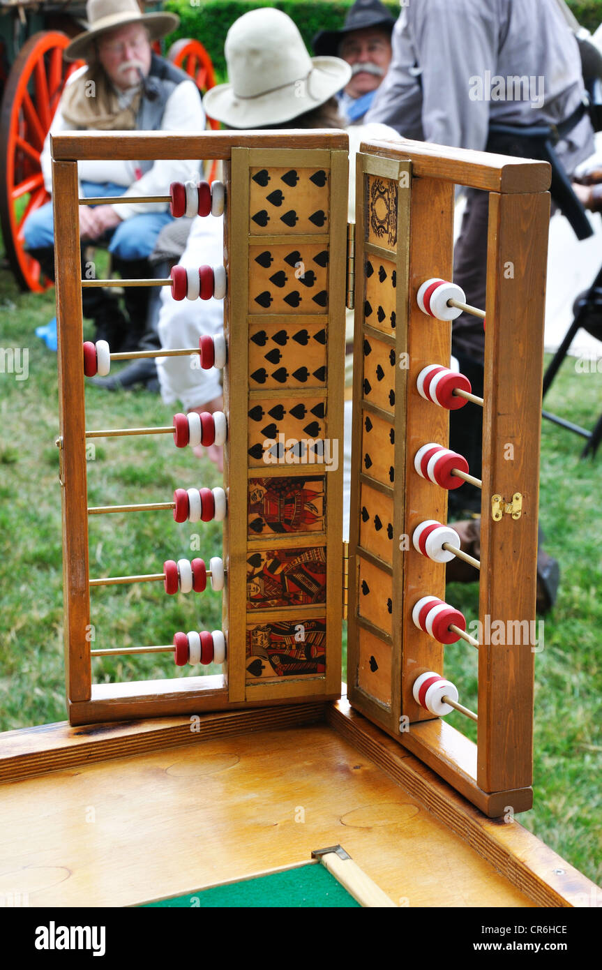 Old Faro (AKA Pharaoh or Farobank) late 17th century French gambling card game, Old West