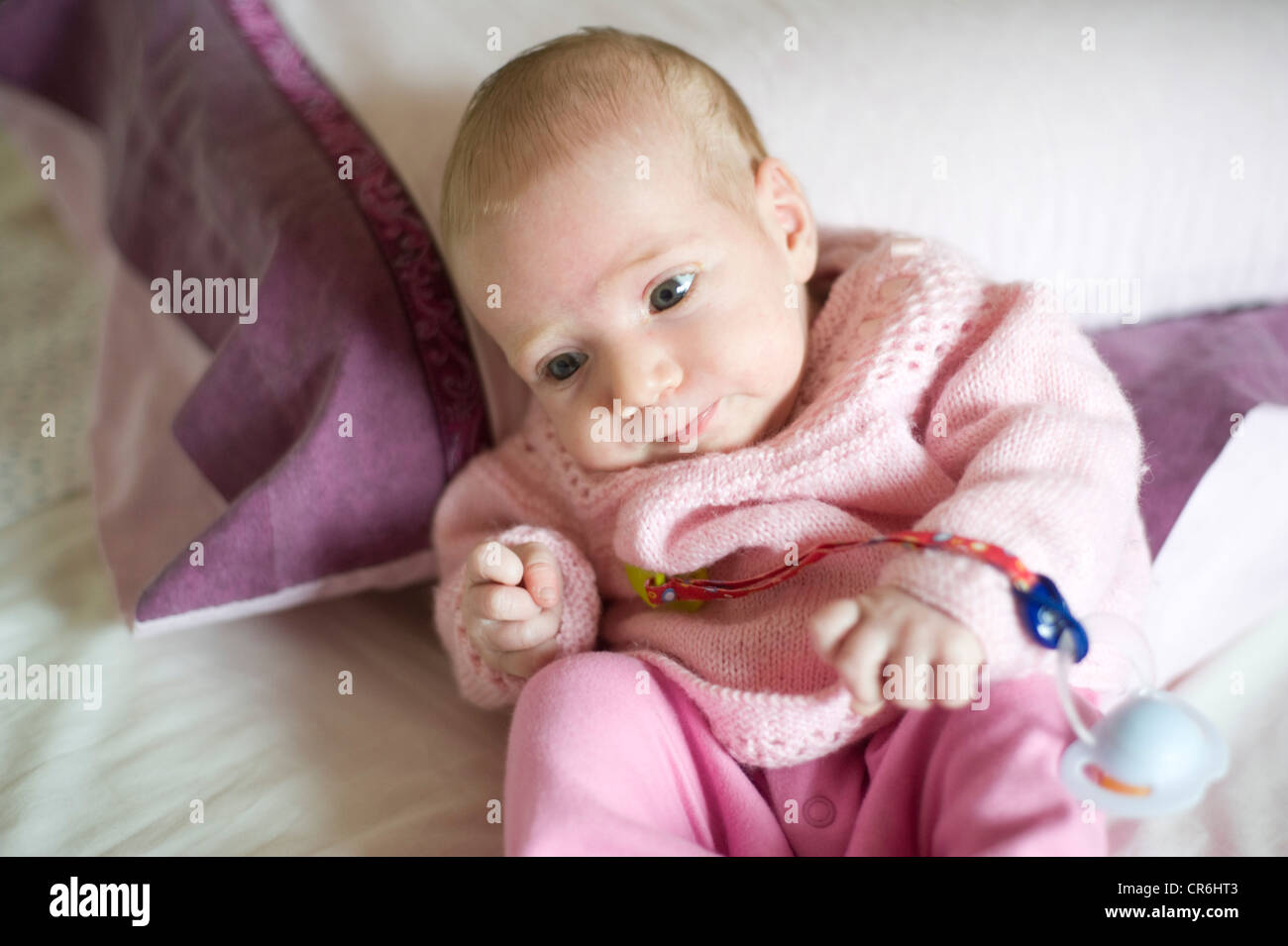 newborn child love life family neonato bambina amore famiglia Stock Photo