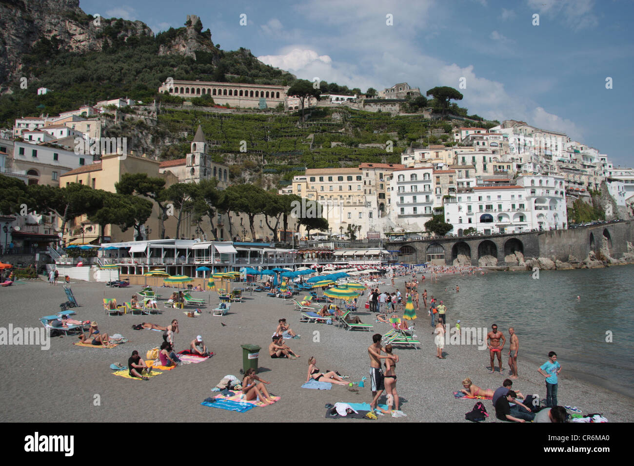 The beach at Amalfi, Italy Stock Photo - Alamy