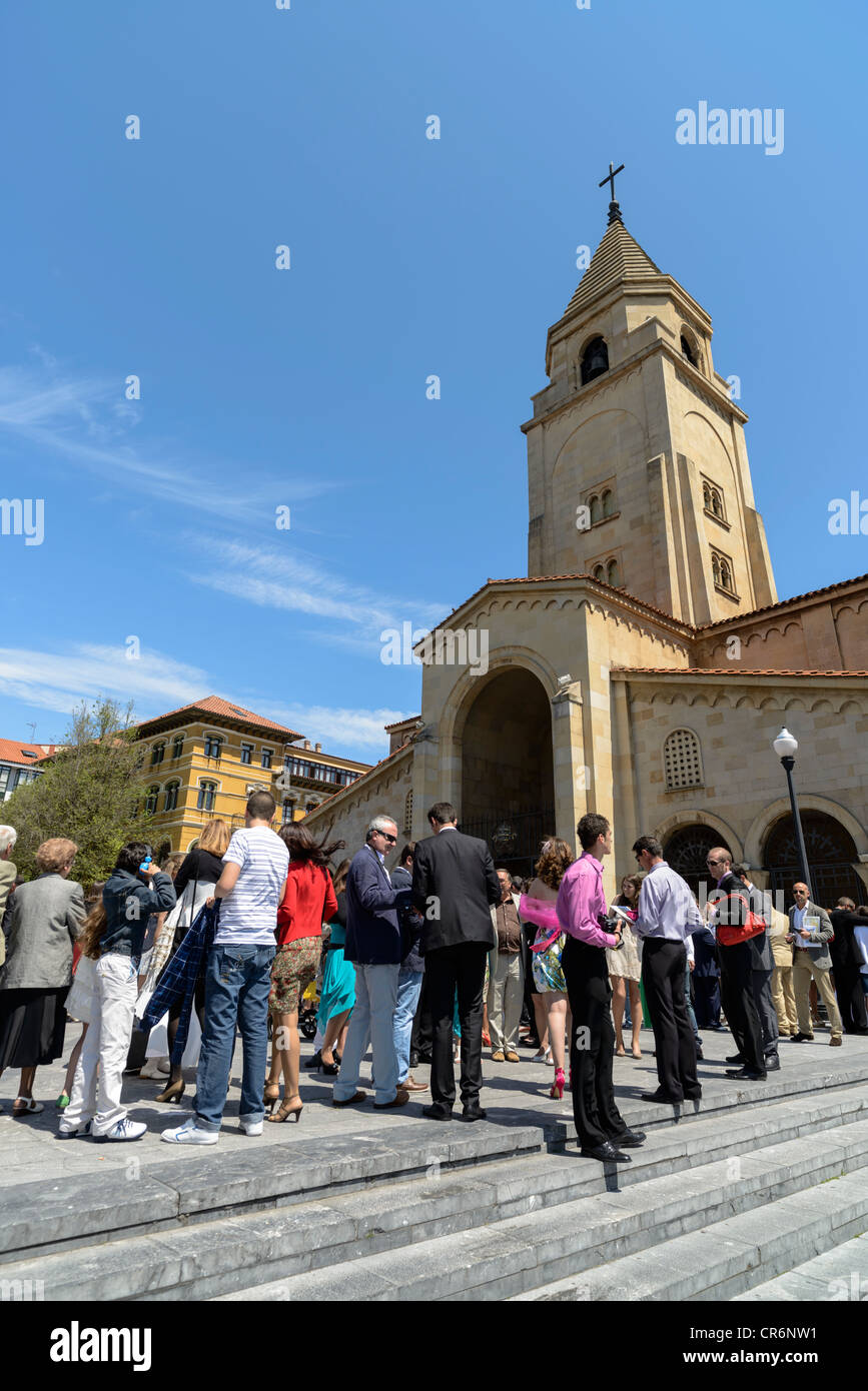 San Pedro Church, Gijon, Asturias,Spain Stock Photo Alamy