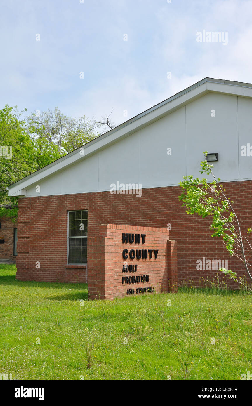 Hunt county adult probation in Greenville, Texas, USA Stock Photo - Alamy