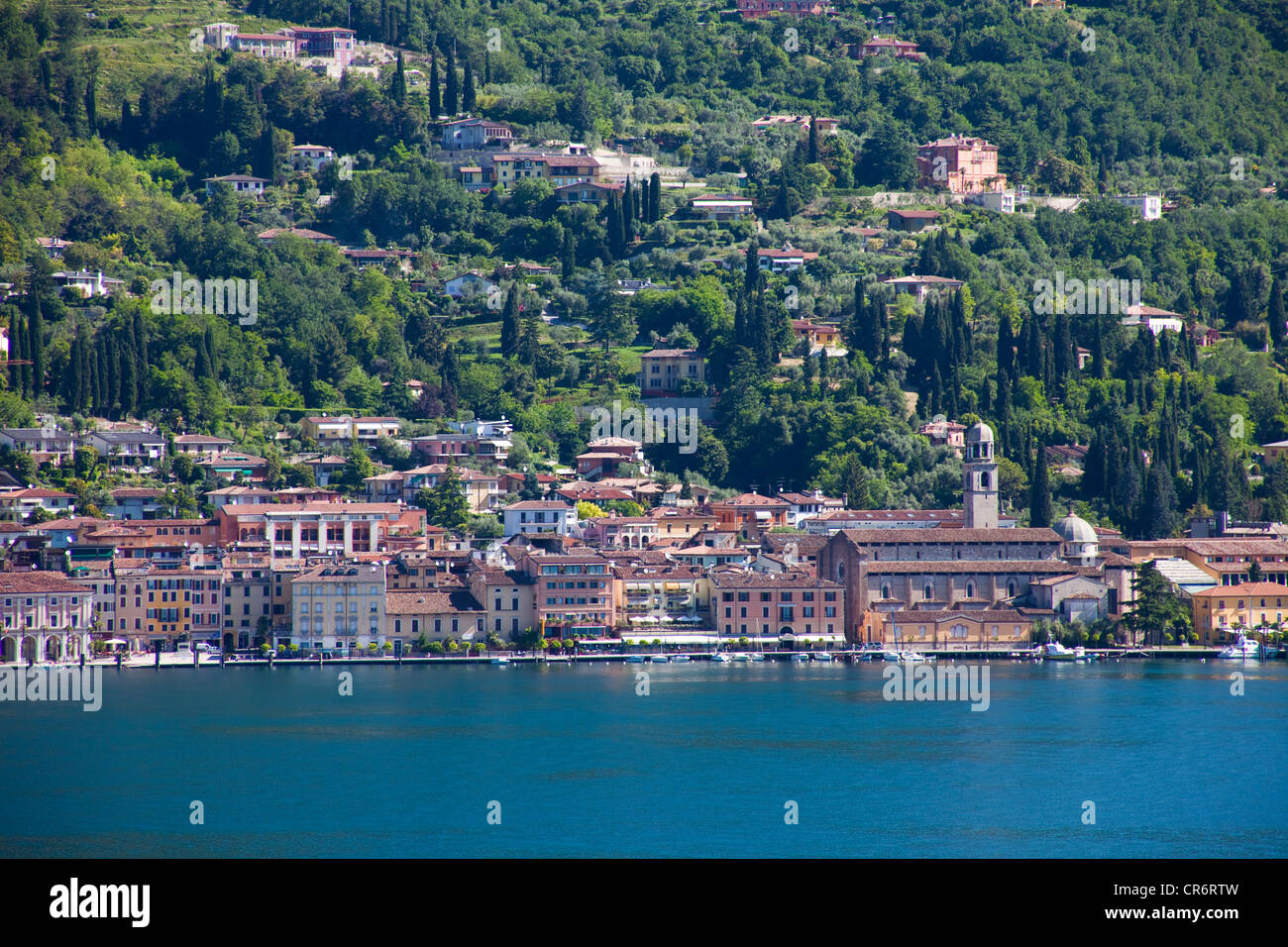 The Town Of Salo Lake Garda Brescia Lombardy Italy Europe Stock Photo Alamy