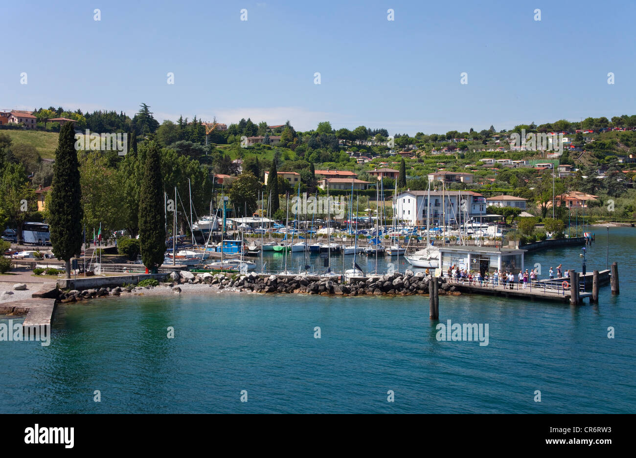 Port of Portese, Lake Garda, Lake Garda, Brescia, Lombardy, Italy ...