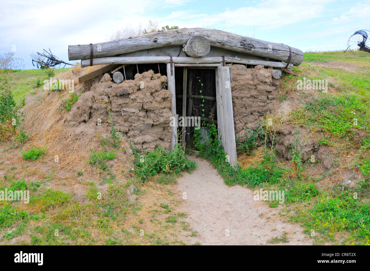 Prairie Homestead Historic Farm Badlands South Dakota Stock Photo Alamy