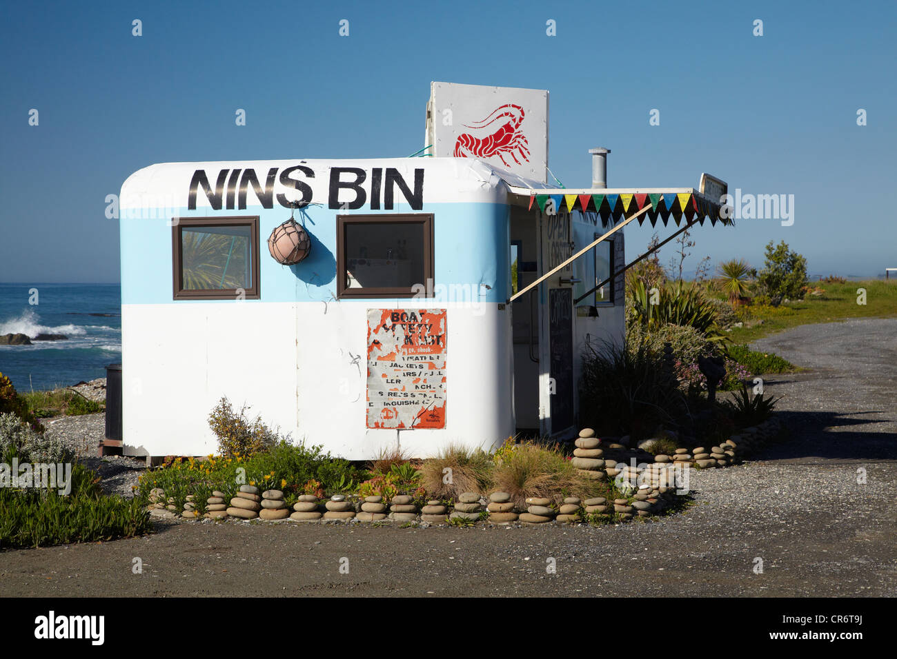 Nins Bin Lobster Caravan, Kaikoura Coast, Marlborough, South Island