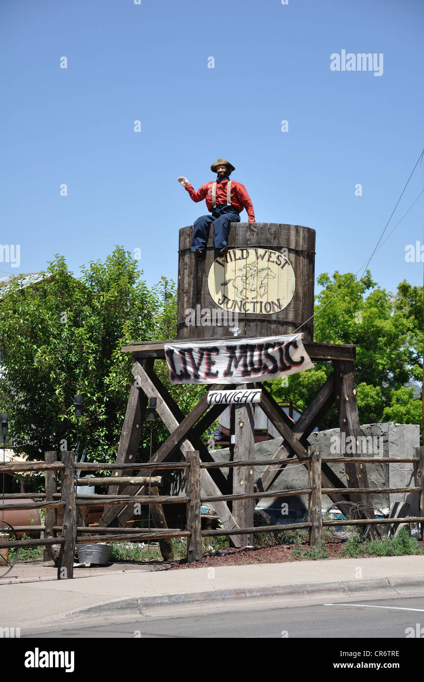 Old wild west reenactment in Williams, Arizona (old Route 66 town) Stock Photo