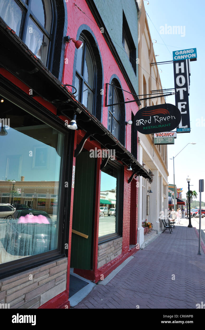 Red Raven restaurant in Williams, Arizona (old Route 66 town Stock